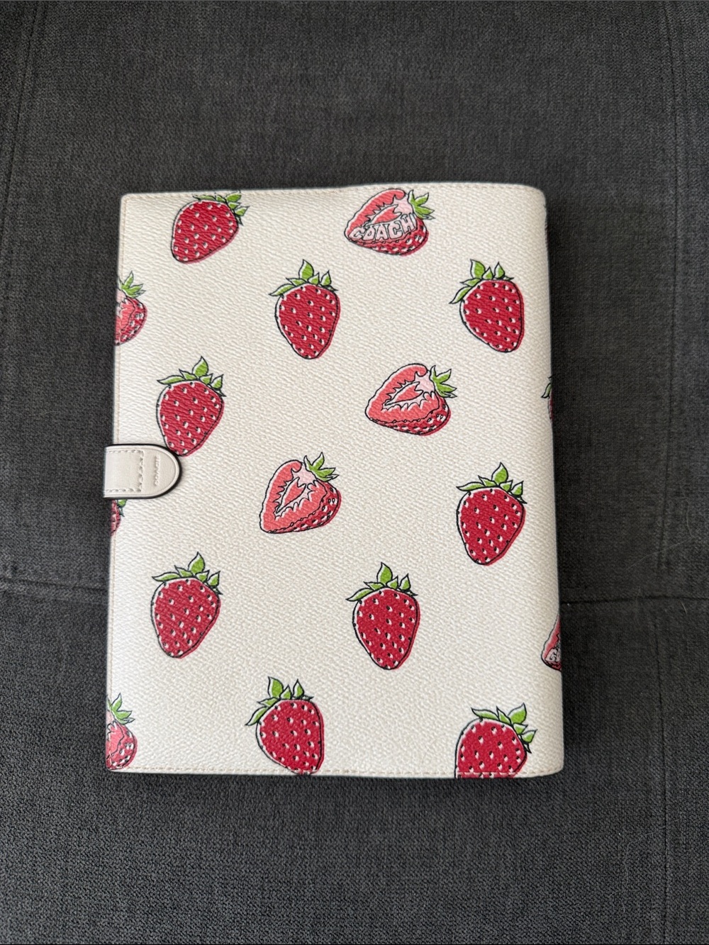 Coach Notebook With Strawberry Print - Picture 3 of 9